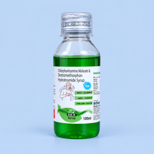 ZQ Dex Syrup - Chlorpheniramine Maleate & Dextromethorphan Hydrobromide Syrup, 100ml